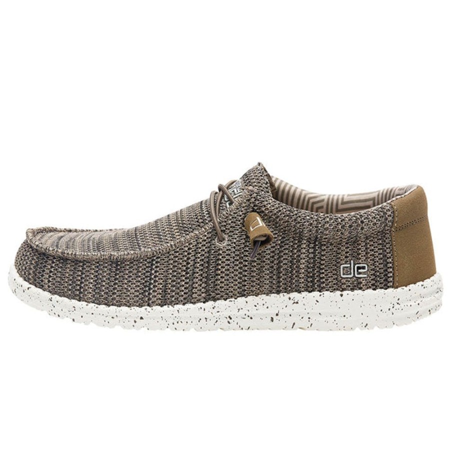 Mens Shoes Hey Dude | Men'S Hey Dude Wally Sox In Brown