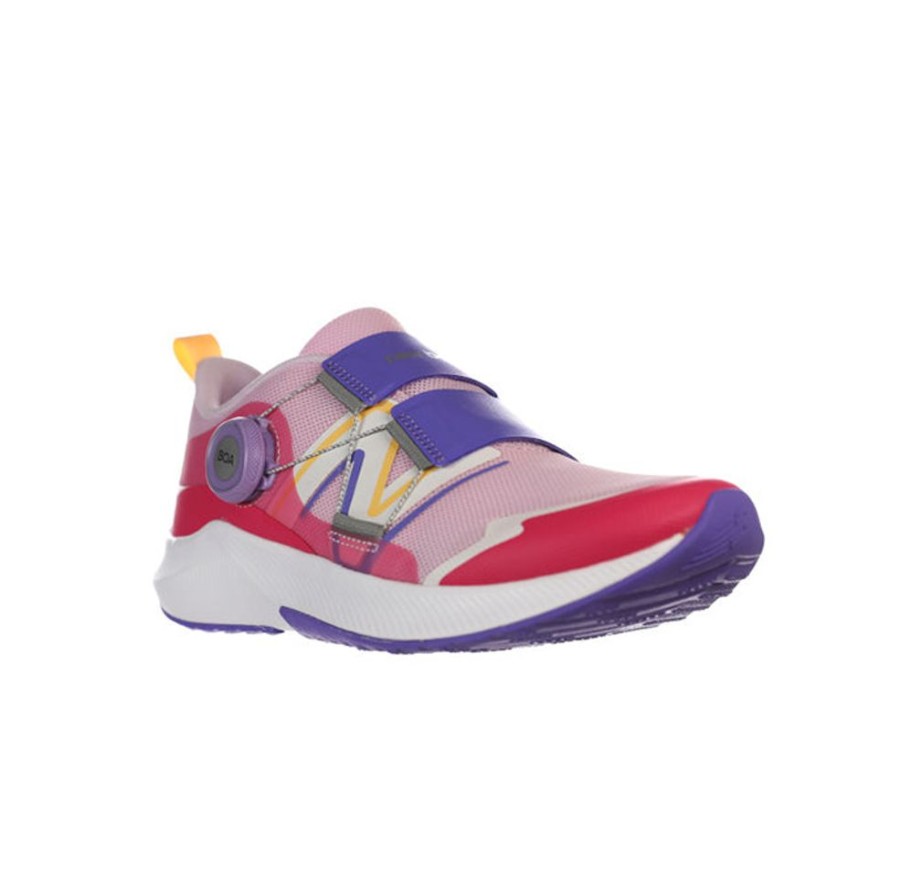 Girls Shoes New Balance | Big Girl New Balance Dynasoft Reveal V4 Boa In Light Raspberry/Hi-Pink/ Electric Indigo