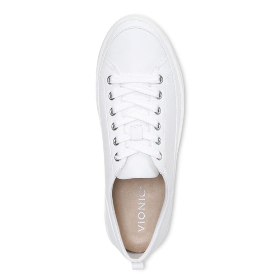 Womens Shoes Vionic | Womens Vionic Winny Lace Up Sneaker White