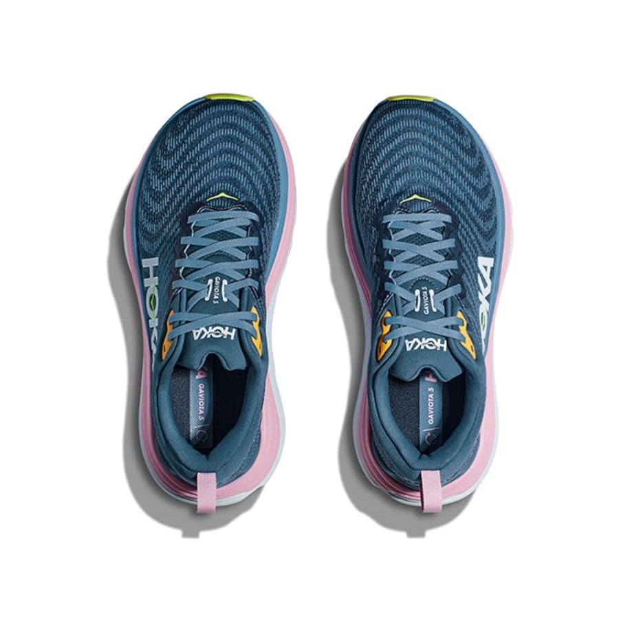 Womens Shoes Hoka | Womens Hoka Gaviota 5 Wide In Real Teal/Shadow