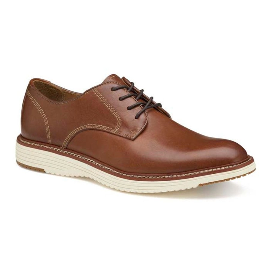 Mens Shoes Johnston & Murphy | Mens Johnston & Murphy Upton Plain Toe In Tan Full Grain