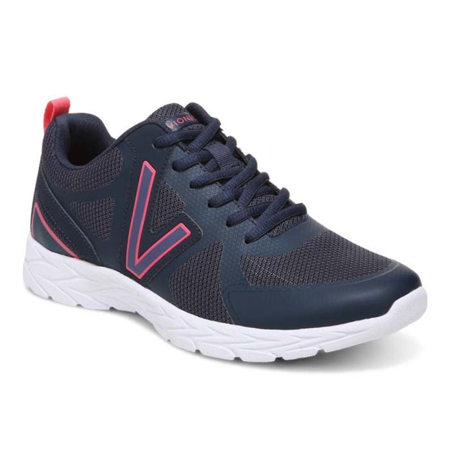 Womens Shoes Vionic | Womens Vionic Miles Ii In Navy/Pink