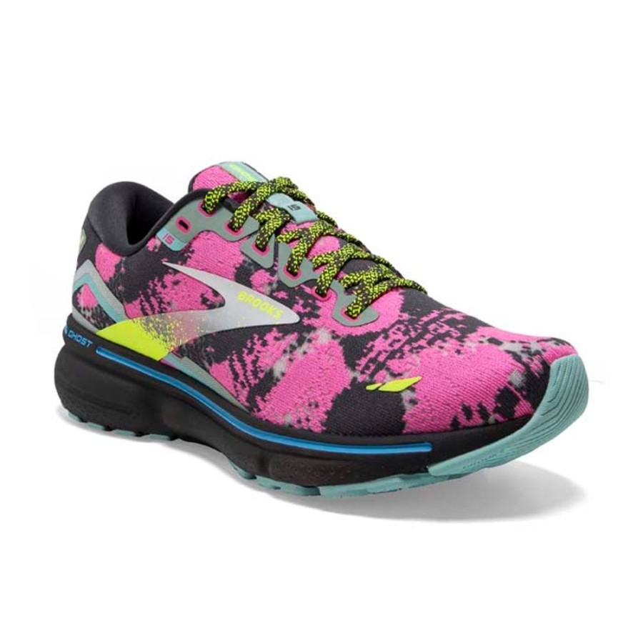 Womens Shoes Brooks Running | Womens Brooks Running Ghost 15 Drip Collection In Blue/Ebony/Nightlife