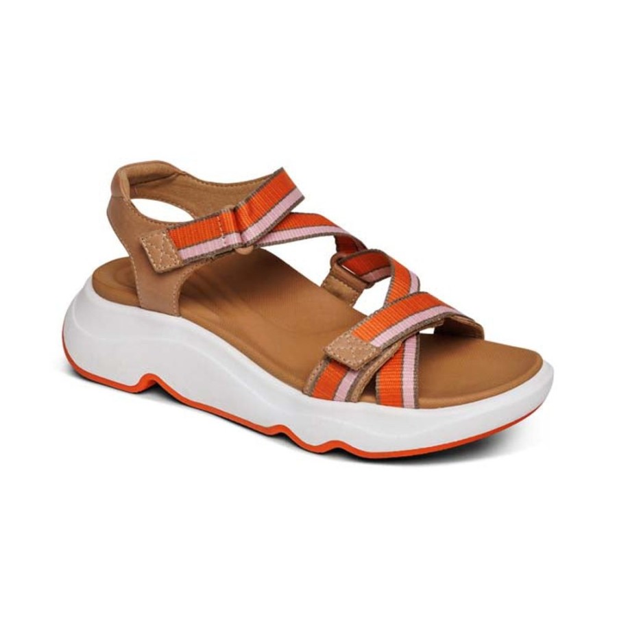 Womens Shoes Aetrex | Womens Aetrex Marz In Camel