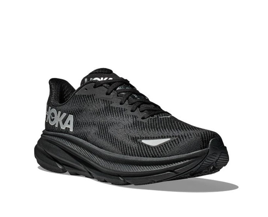 Mens Shoes Hoka | Mens Hoka Clifton 9 Gtx In Black/Black