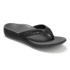 Womens Shoes Vionic | Womens Vionic Tide Ii Toe Post Sandal Black