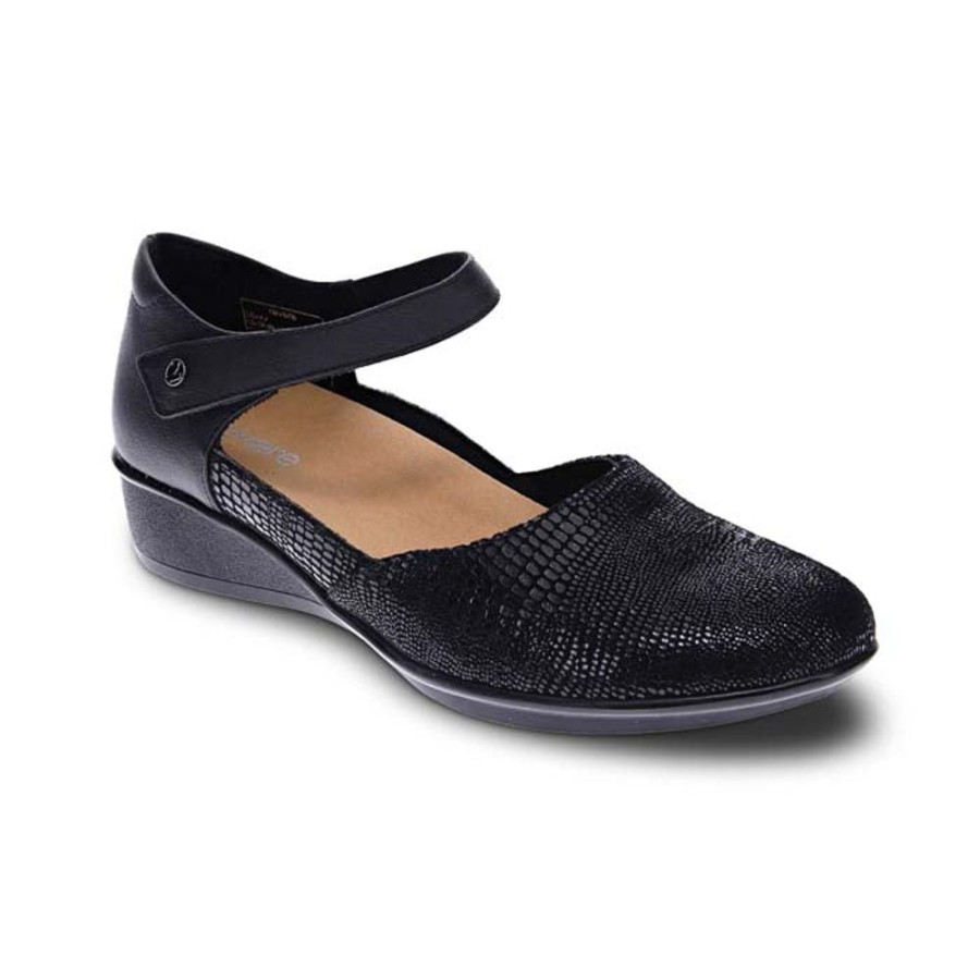 Womens Shoes Revere | Womens Revere Osaka Mj In Black Lizard