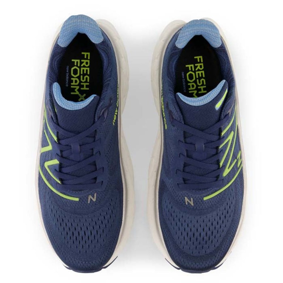 Mens Shoes New Balance | Mens New Balance Fresh Foam More V4 In Nb Navy/Cosmic Pineapple/Heritage Blue