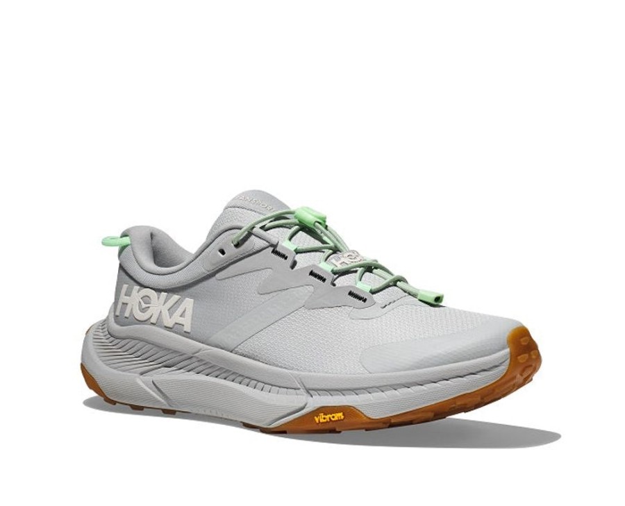 Womens Shoes Hoka | Womens Hoka Transport In Harbor Mist/Lime Glow