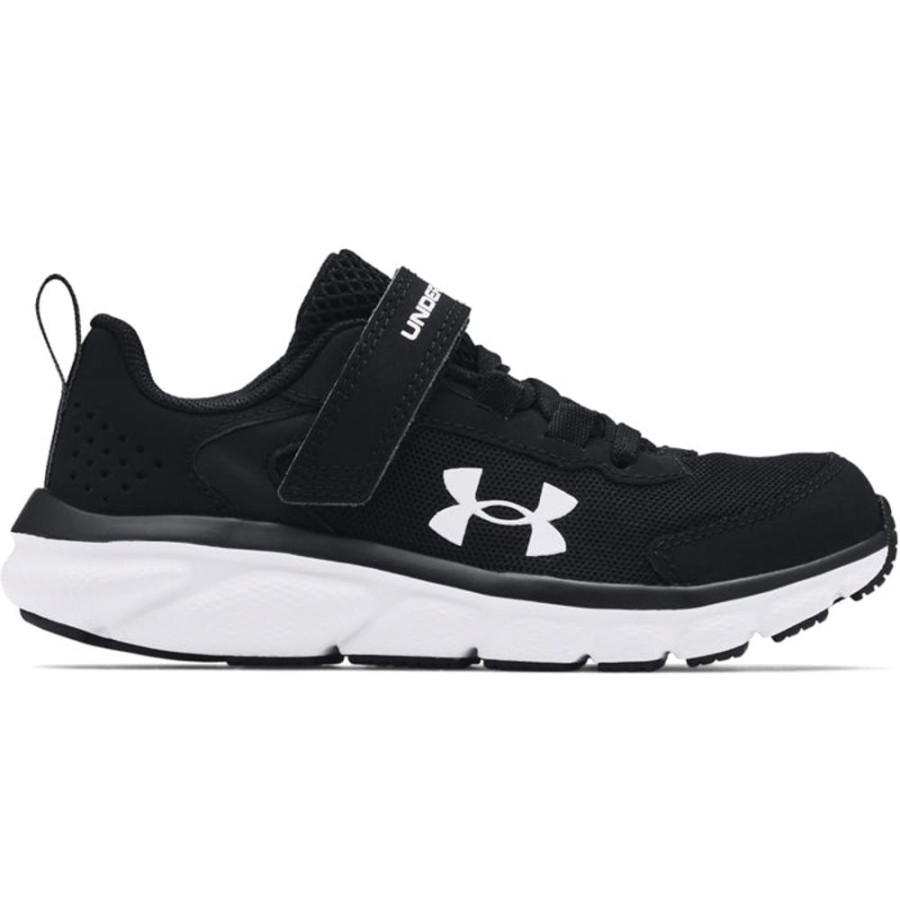 Boys Shoes Under Armour | Big Boy Under Armour Assert 9 A/C In Black/White/White