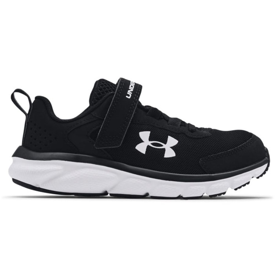 Boys Shoes Under Armour | Big Boy Under Armour Assert 9 A/C In Black/White/White