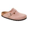 Womens Shoes Birkenstock | Womens Birkenstock Boston Soft Footbed Narrow In Light Rose