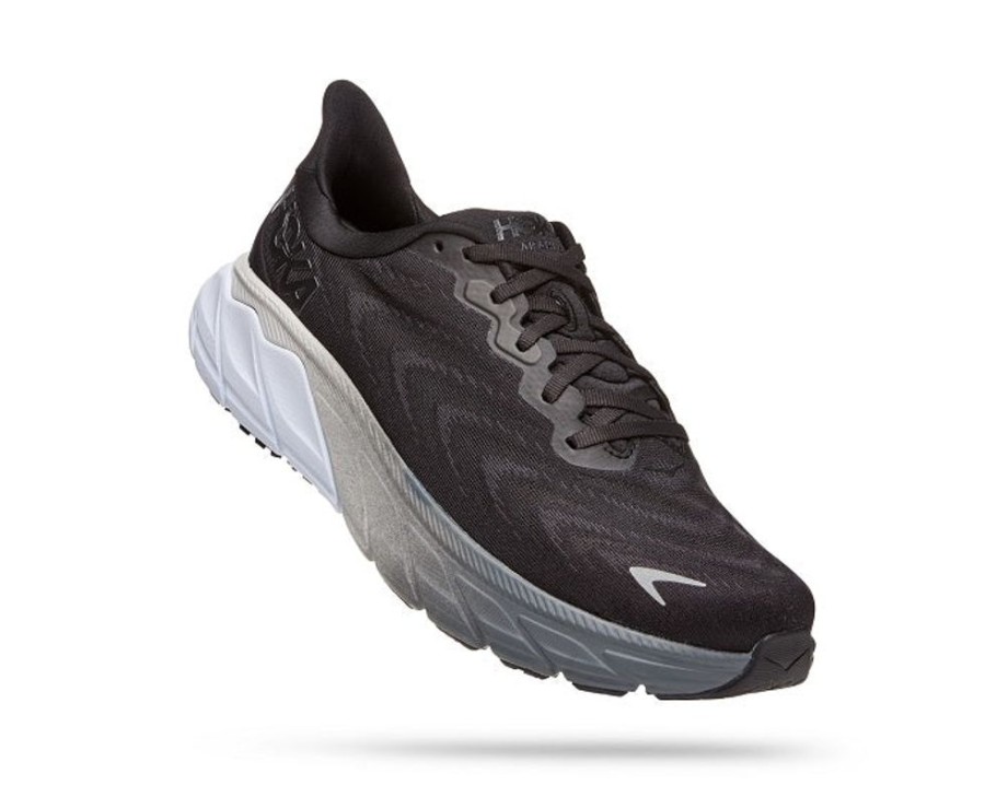 Mens Shoes Hoka | Mens Hoka Arahi 6 In Black/White