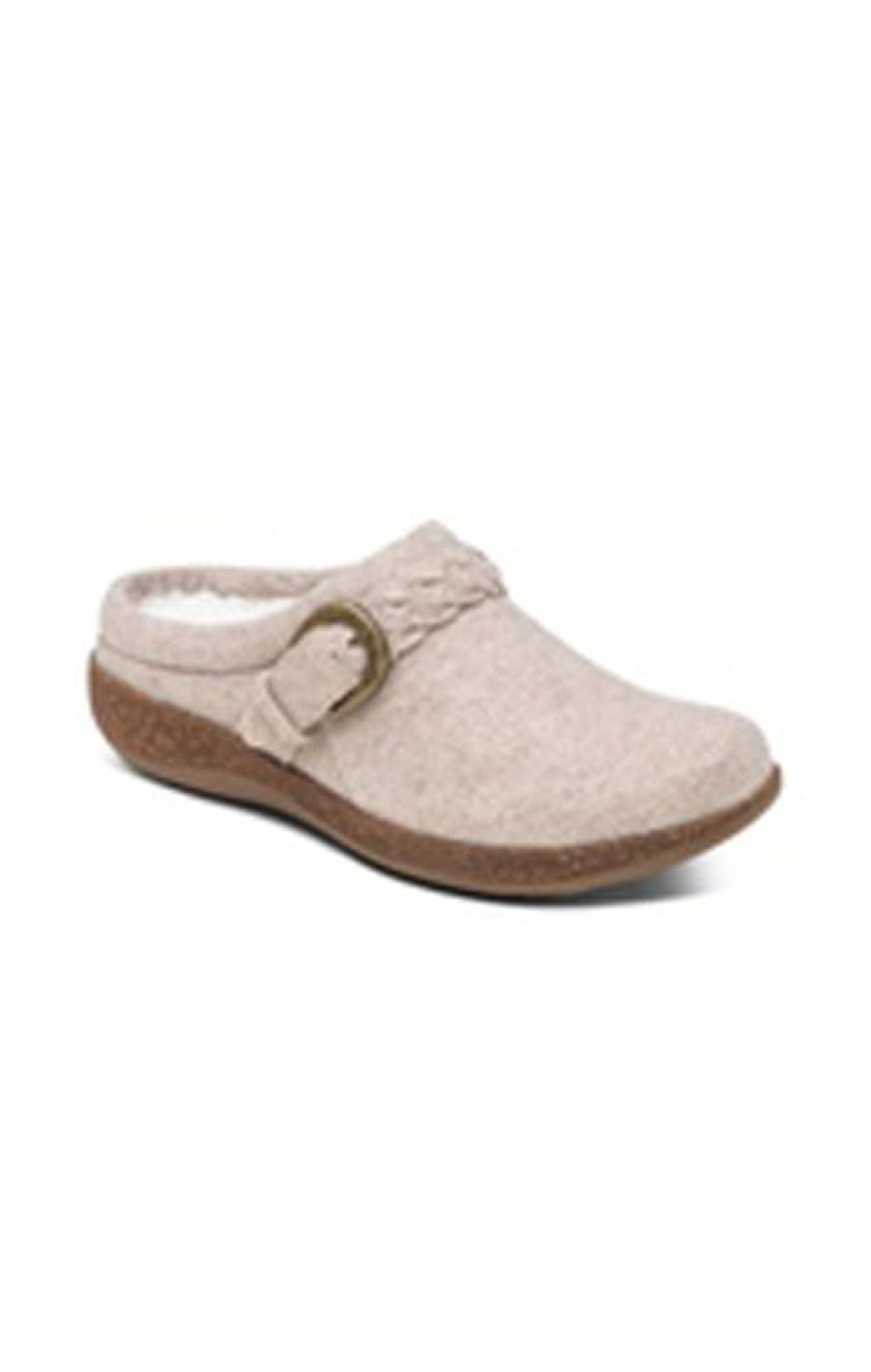 Womens Shoes Aetrex | Womens Aetrex Libby Wool Oatmeal