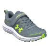 Boys Shoes Under Armour | Big Boy Under Armour Assert 10 Ac In Gravel/Glacier Blue/Lime Surge