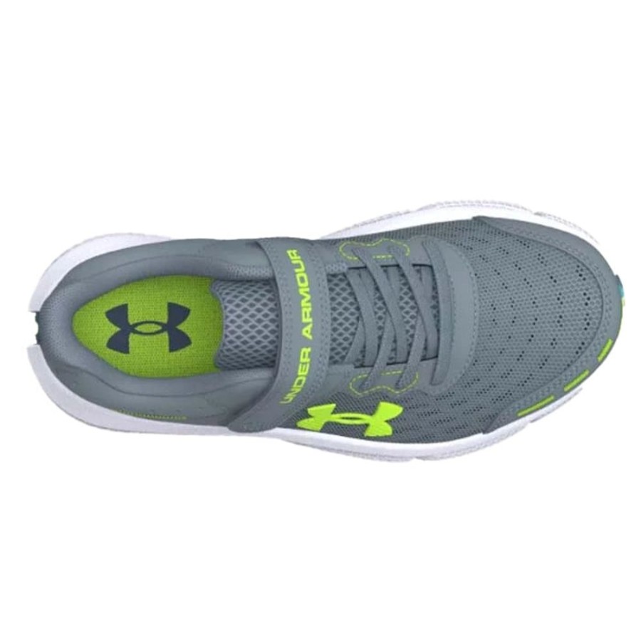 Boys Shoes Under Armour | Big Boy Under Armour Assert 10 Ac In Gravel/Glacier Blue/Lime Surge