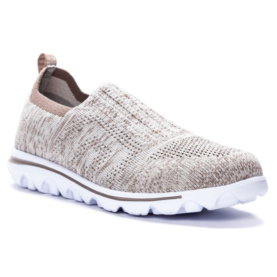 Womens Shoes Propet | Womens Propet Travelactiv Stretch Taupe