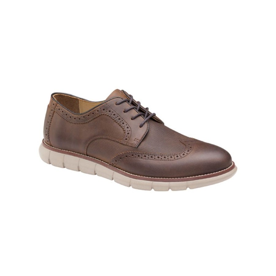 Mens Shoes Johnston & Murphy | Mens Johnston & Murphy Holden Wingtip Brown