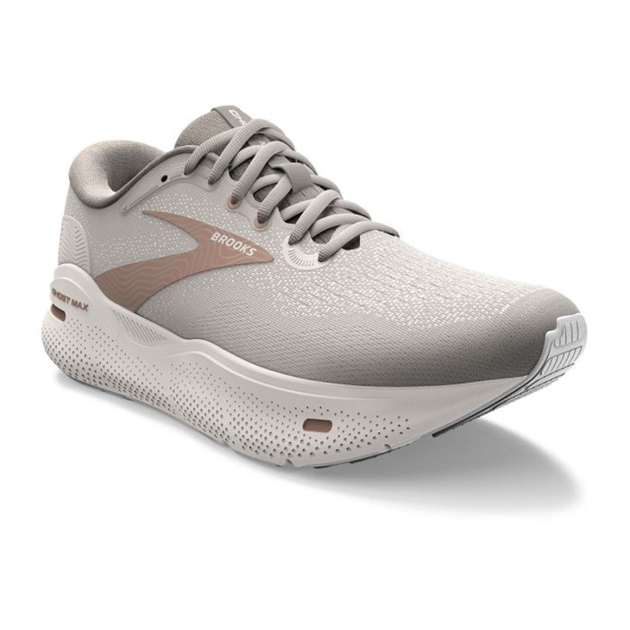 Womens Shoes Brooks Running | Womens Brooks Running Ghost Max In Crystal Grey/White/Tuscany