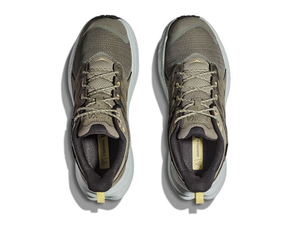 Mens Shoes Hoka | Mens Hoka Anacapa 2 Low Gtx In Olive Haze/Mercury