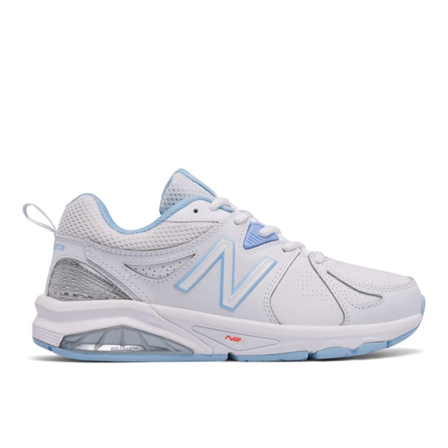 Womens Shoes New Balance | Womens New Balance 857V2 White/Blue