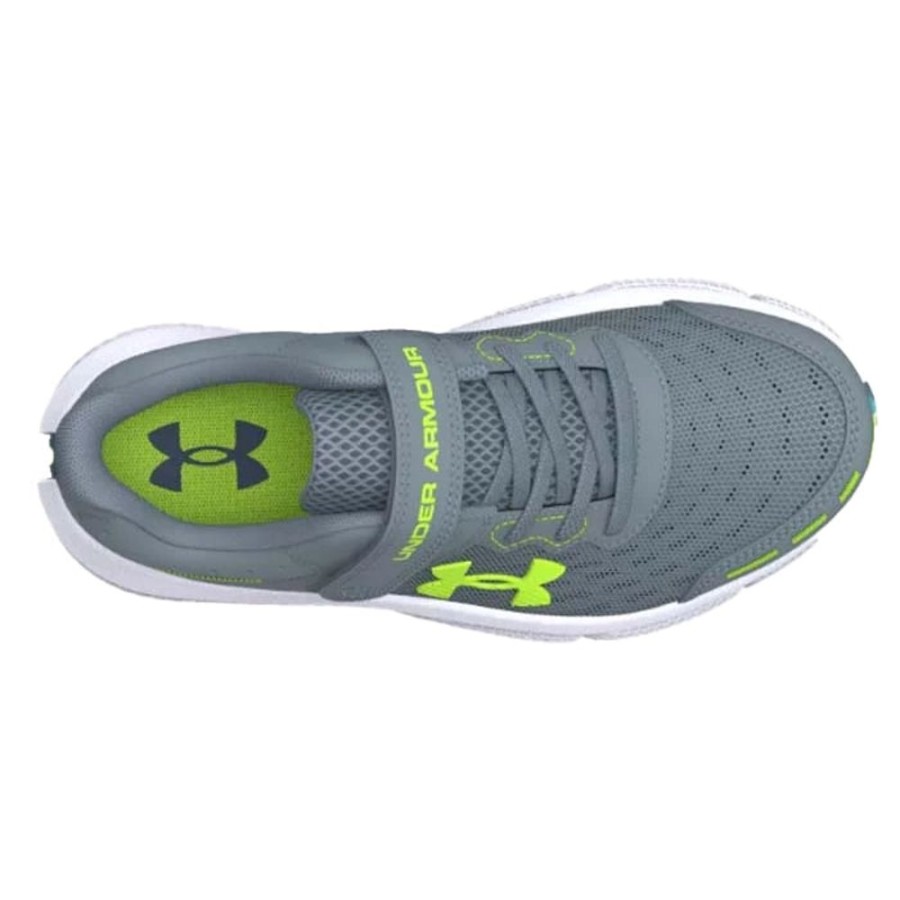 Boys Shoes Under Armour | Big Boy Under Armour Assert 10 Ac Wide In Gravel/Glacier Blue/Lime Surge