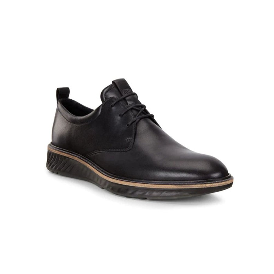 Mens Shoes Ecco | Mens Ecco Hybrid Plain Toe Black