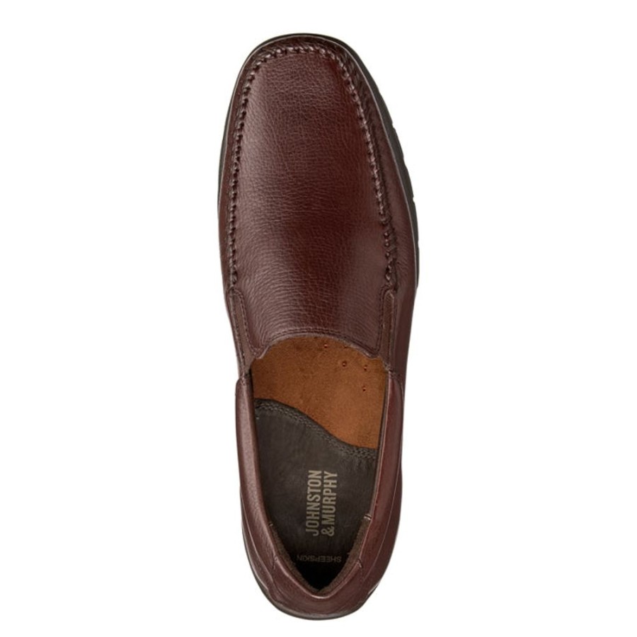 Mens Shoes Johnston & Murphy | Mens Johnston & Murphy Crawford Venetian Mahogany