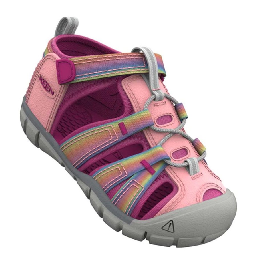 Girls Shoes Keen | Infant Girl Keen Seacamp Ii In Rainbow/ Festival Fushia