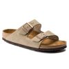 Womens Shoes Birkenstock | Womens Birkenstock Arizona Suede Taupe