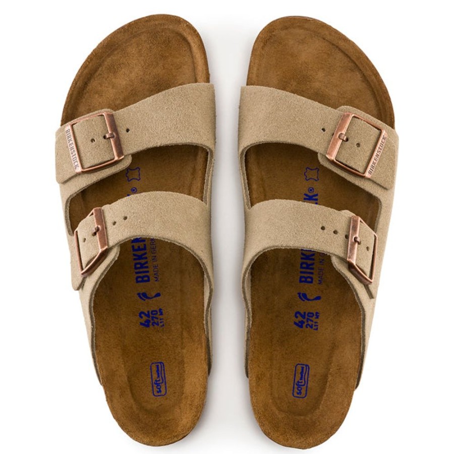 Womens Shoes Birkenstock | Womens Birkenstock Arizona Suede Taupe