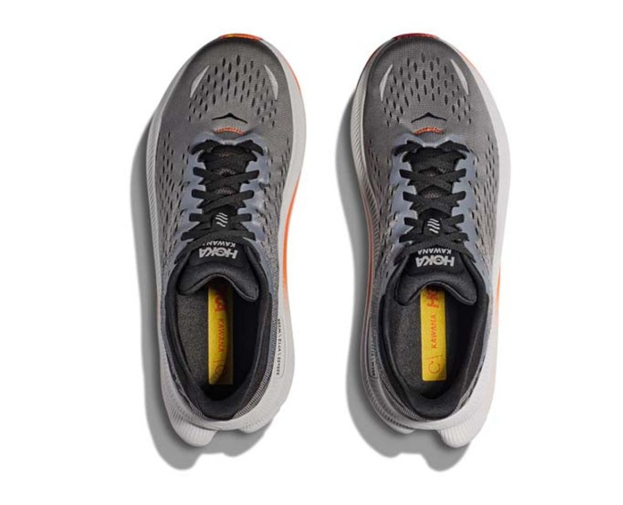 Mens Shoes Hoka | Men'S Hoka Kawana In Black/Lunar Rock