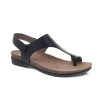 Womens Shoes Dansko | Womens Dansko Reece Toe Loop Sandal Black