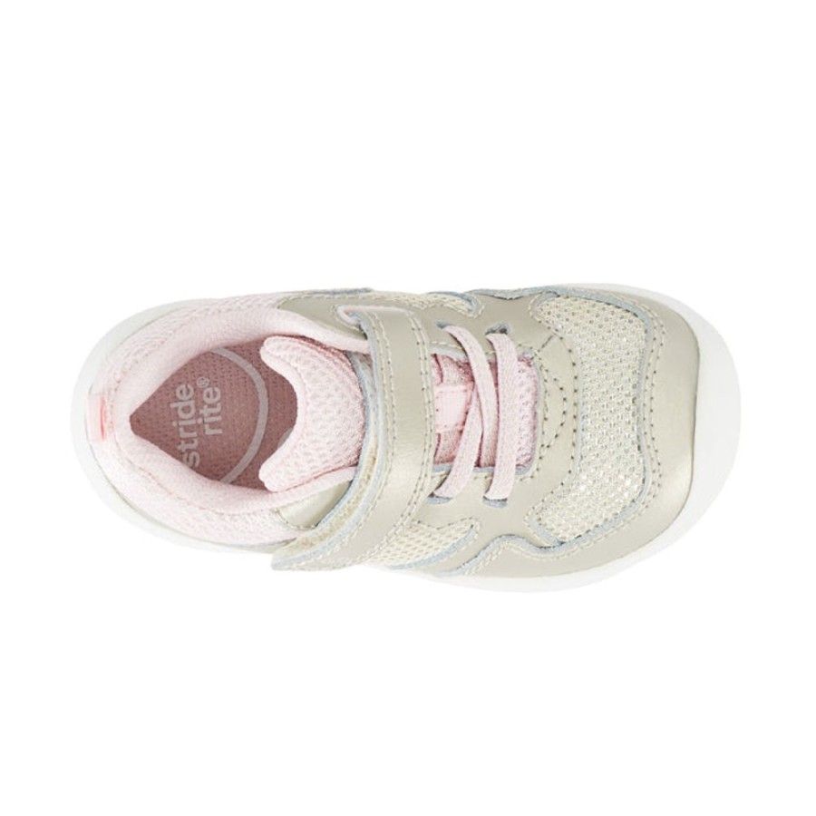 Girls Shoes Stride Rite | Little Girl Stride Rite Srtech Winslow Champagne