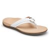 Womens Shoes Vionic | Womens Vionic Aloe Toe Post Sandal White