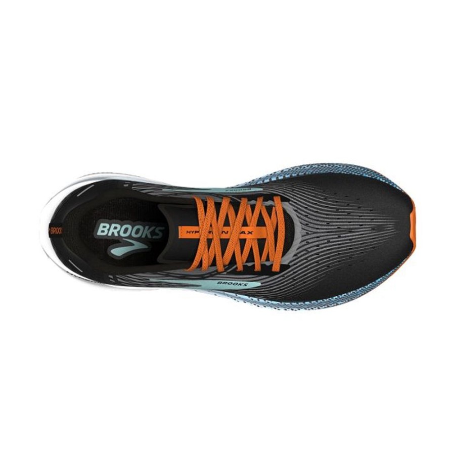 Mens Shoes Brooks Running | Mens Brooks Running Hyperion Max In Black/Grey/Orange Clown Fish