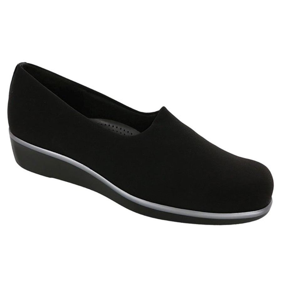 Womens Shoes Sas | Womens Sas Bliss Slip On Wedge Black