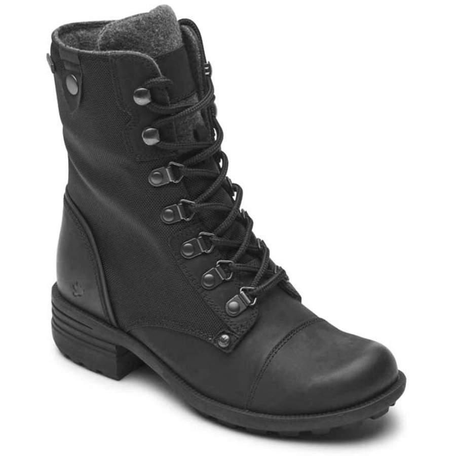 Womens Shoes Cobb Hill | Womens Cobb Hill Brunswick Lace Waterproof In Black