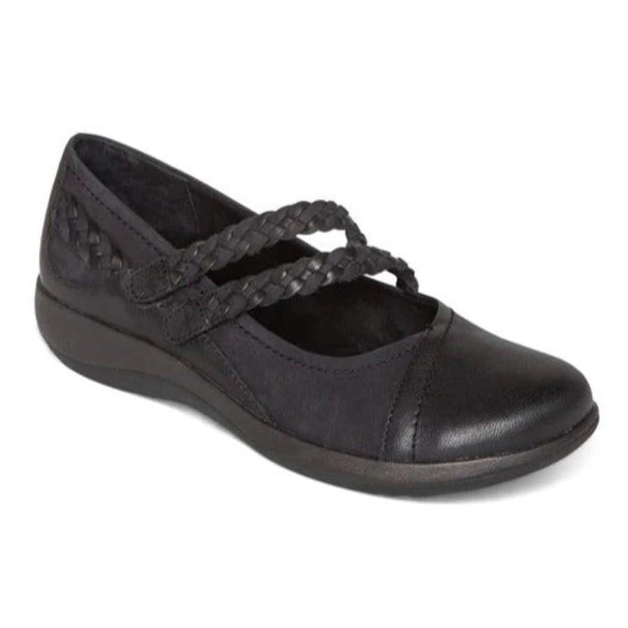 Womens Shoes Aetrex | Womens Aetrex Annie Mary Jane Black