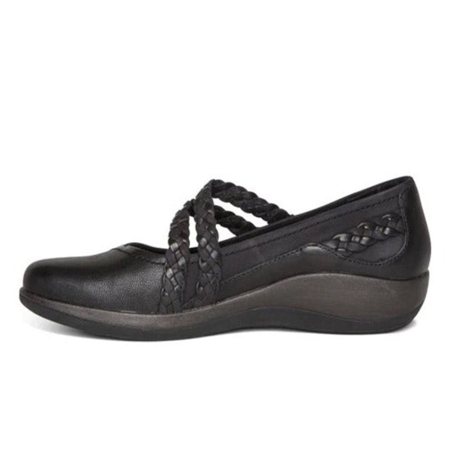 Womens Shoes Aetrex | Womens Aetrex Annie Mary Jane Black