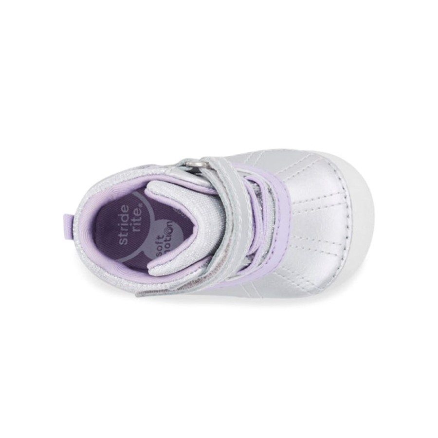 Girls Shoes Stride Rite | Infant Girl Stride Rite Sm Talley In Silver