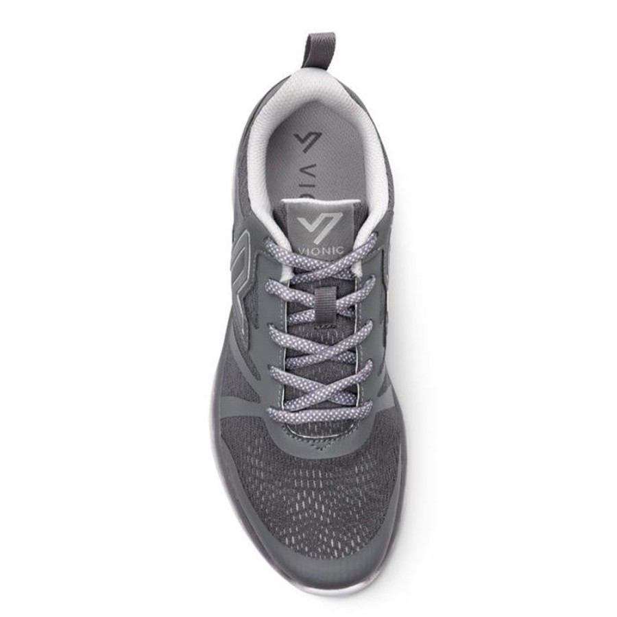 Womens Shoes Vionic | Womens Vionic Miles Active Sneaker Grey