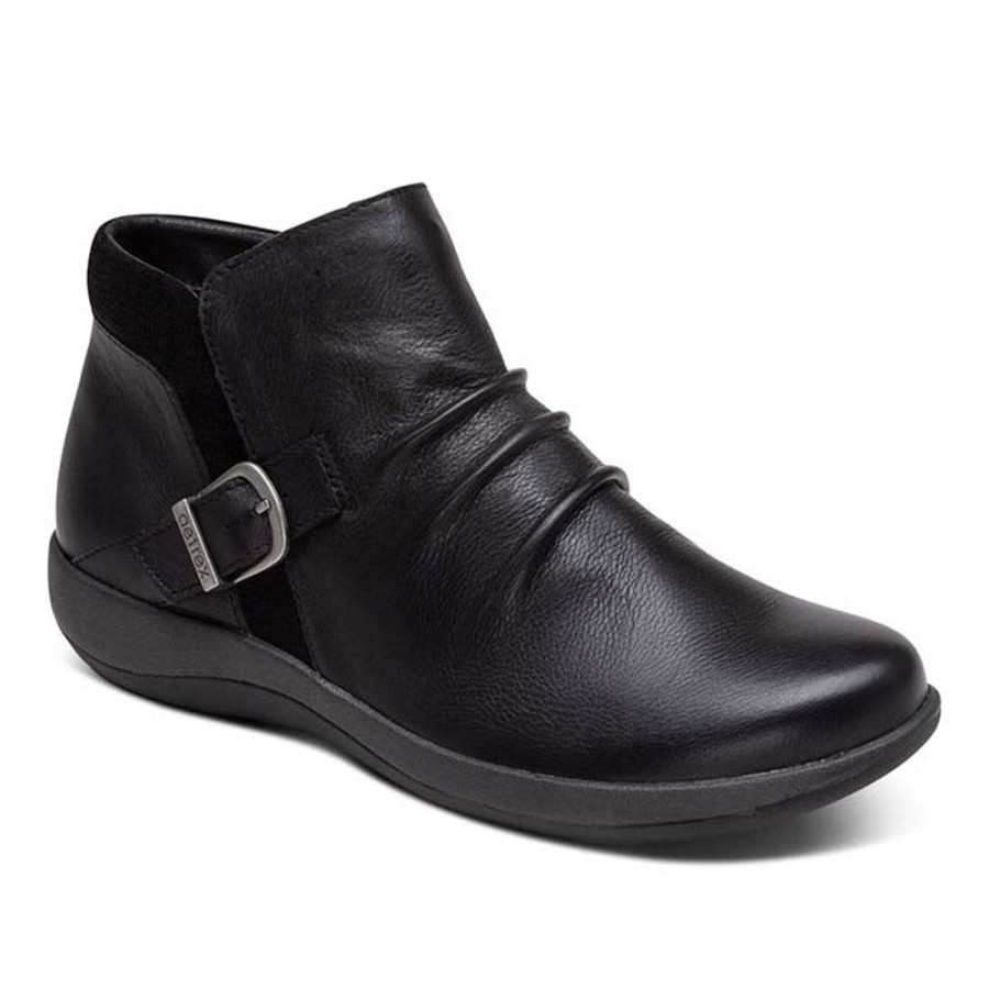 Womens Shoes Aetrex | Womens Aetrex Luna Black