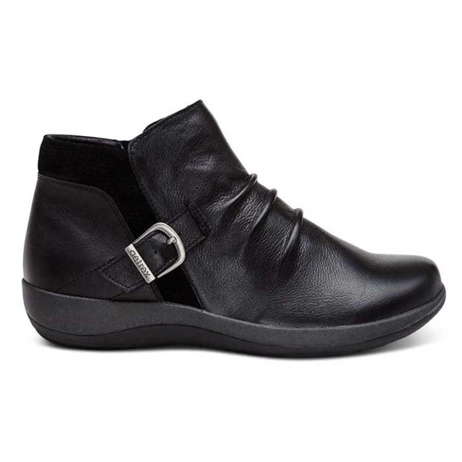 Womens Shoes Aetrex | Womens Aetrex Luna Black