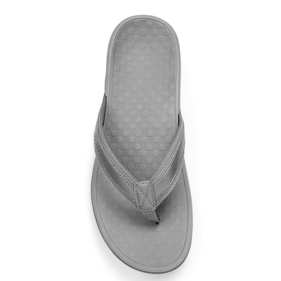 Womens Shoes Vionic | Womens Vionic Tide Ii Toe Post Sandal Pewter