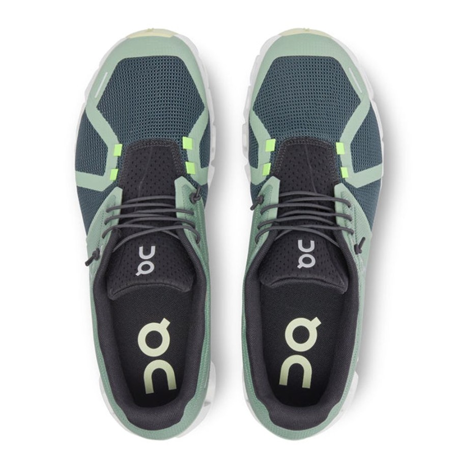 Mens Shoes On Running | Mens On Running Cloud 5 Push In Moss/Stone