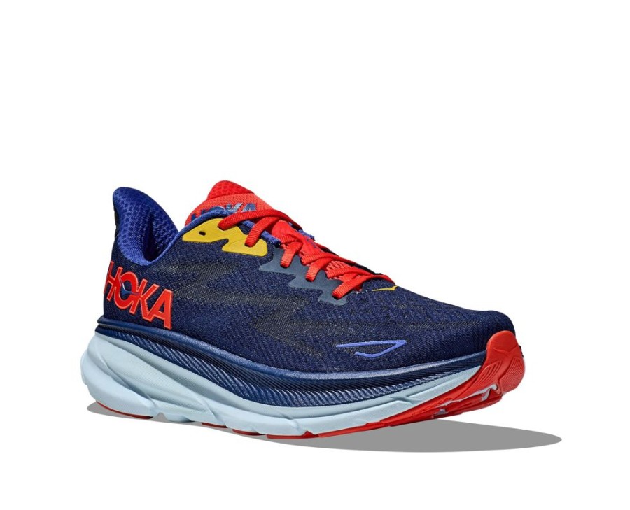 Mens Shoes Hoka | Men'S Hoka Clifton 9 In Bellwether Blue/Dazzling Blue