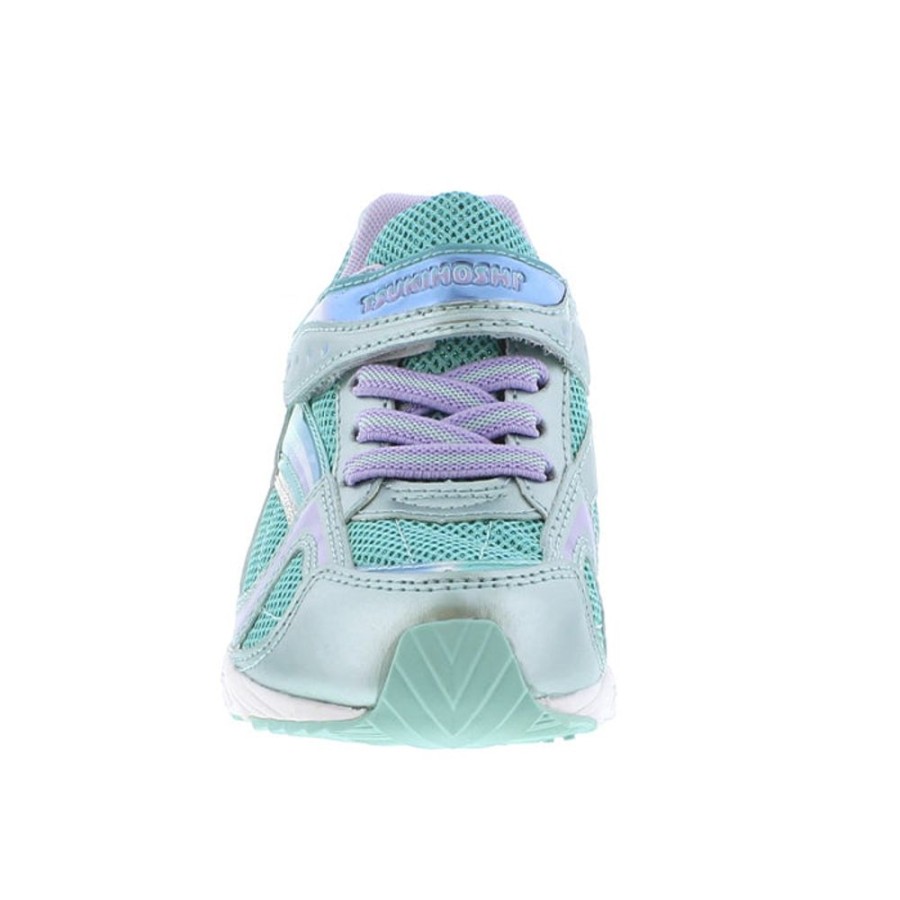 Girls Shoes Tsukihoshi | Little Girl Tsukihoshi Glitz Sneaker Mint/Lavender