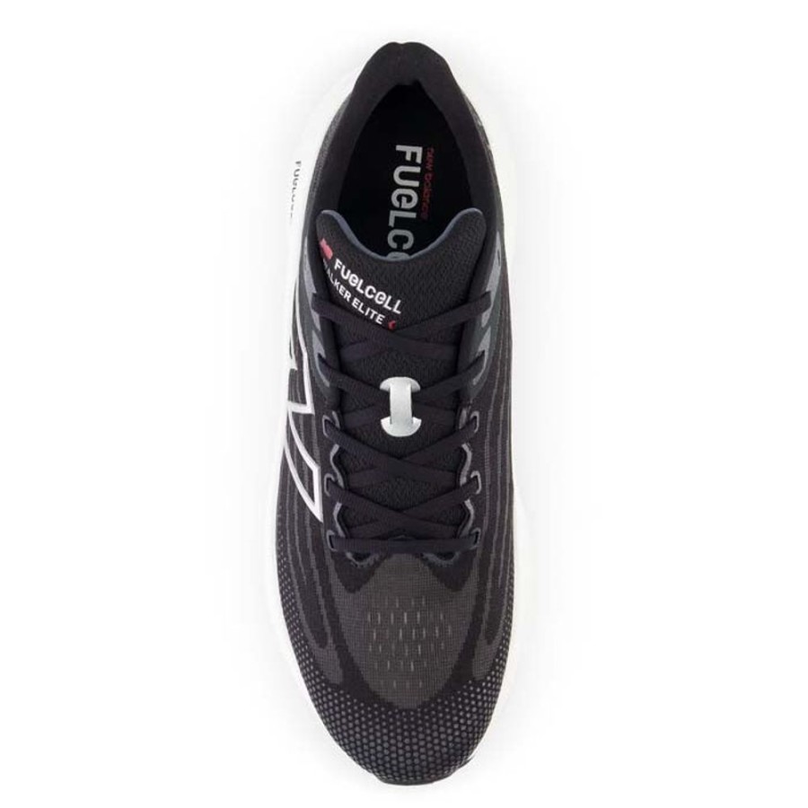 Mens Shoes New Balance | Mens New Balance Fuelcell Walker Elite In Black/Team Red/Silver