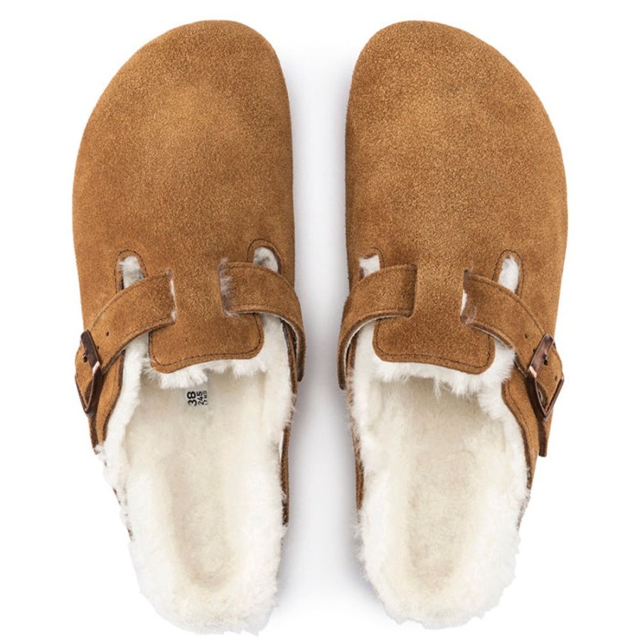 Womens Shoes Birkenstock | Womens Birkenstock Boston Shearling Mink